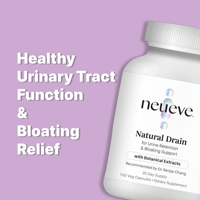 NeuEve Urine Control with Natural Drain Daily Supplement | Helps Reduce Urine Retention, Supporting a Healthy Urinary Tract