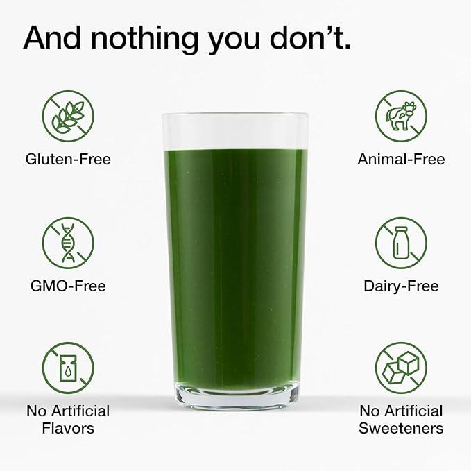 Huel Daily Greens | Superfood Greens Powder | 91 Vitamins, Minerals, and Wholefood-Sourced Ingredients | Adaptogens, Antioxidants, Gut-Friendly Probiotics | 30 Servings