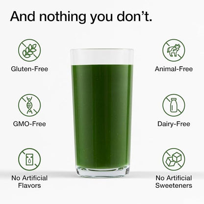 Huel Daily Greens | Superfood Greens Powder | 91 Vitamins, Minerals, and Wholefood-Sourced Ingredients | Adaptogens, Antioxidants, Gut-Friendly Probiotics | 30 Servings