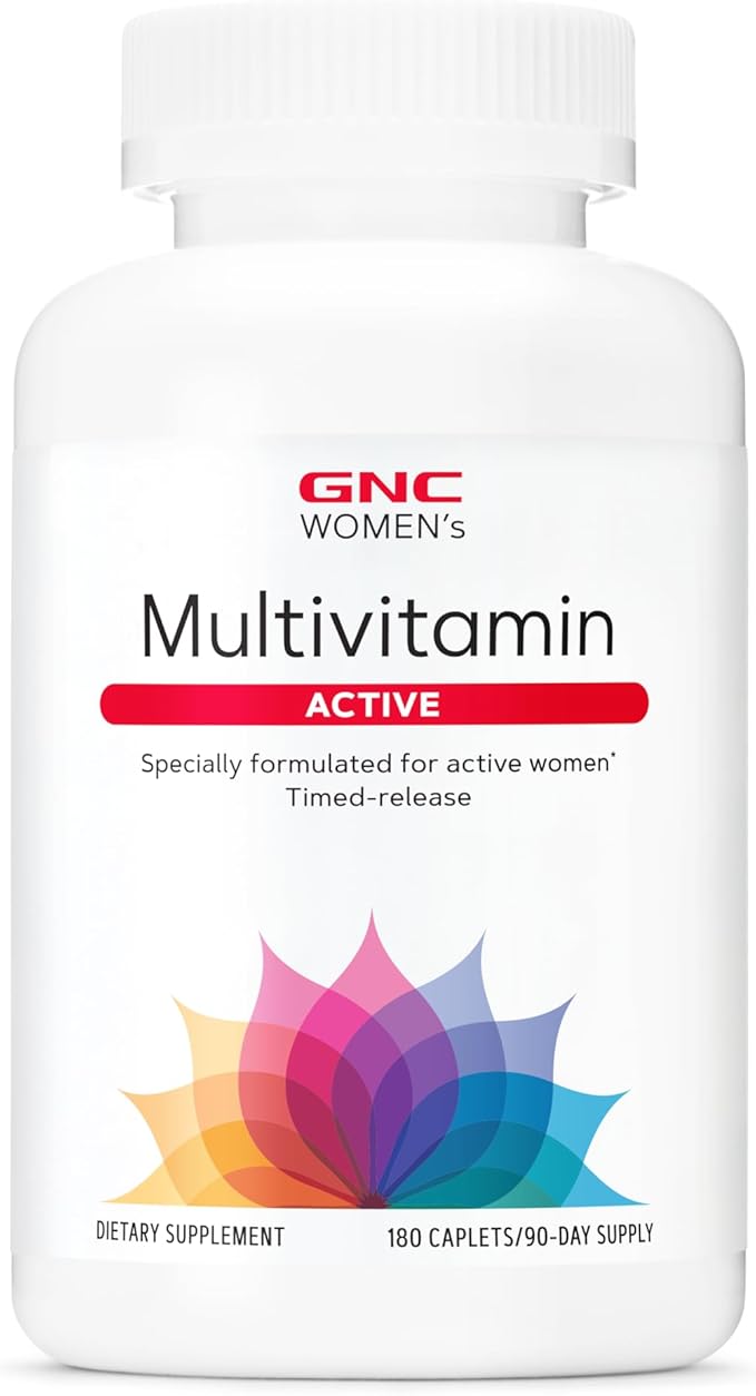 GNC Women's Active Multivitamin | Energy Production, Bone Health, and Overall Wellness | 180 Count