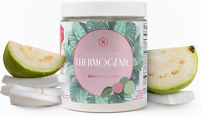 Strong + Sexy Fit, Weight and Diet Support Health Supplement, Workout Drink Powder for Natural Energy, Appetite Control, and Metabolism Support, Supplements for Women, Guava Colada Flavor, 30 SVG