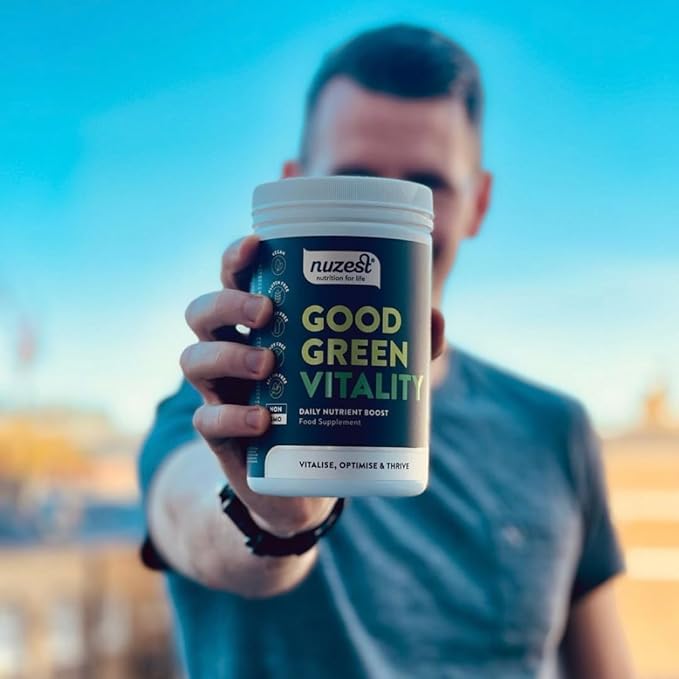 Nuzest Greens Powder Good Green Vitality – Vitamins, Minerals & Superfoods – Vegan Multivitamin Supplement (300g)