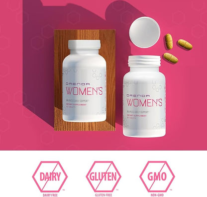 Orenda Womens Multivitamin- Holistic Wellness for Women | with O-Harmony Blend, Dong Quai, Black Cohosh, and More! | Vitamins, Minerals, Hormonal Balance, Immune Support & Heart Health - 90 Tablets