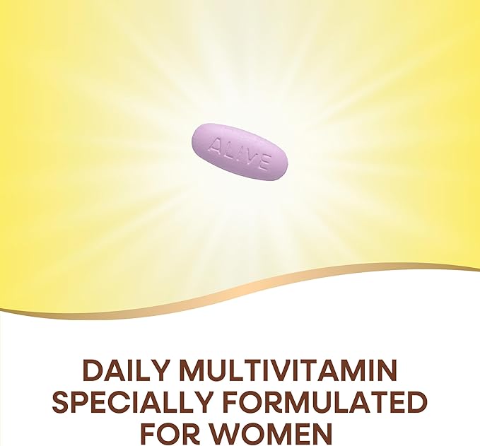 Nature's Way Alive! Daily Complete Multivitamin for Women, Supports Energy Metabolism, Hair, Skin & Nails*, B-Vitamins, 130 Tablets, 130 Tablets (Packaging May Vary)