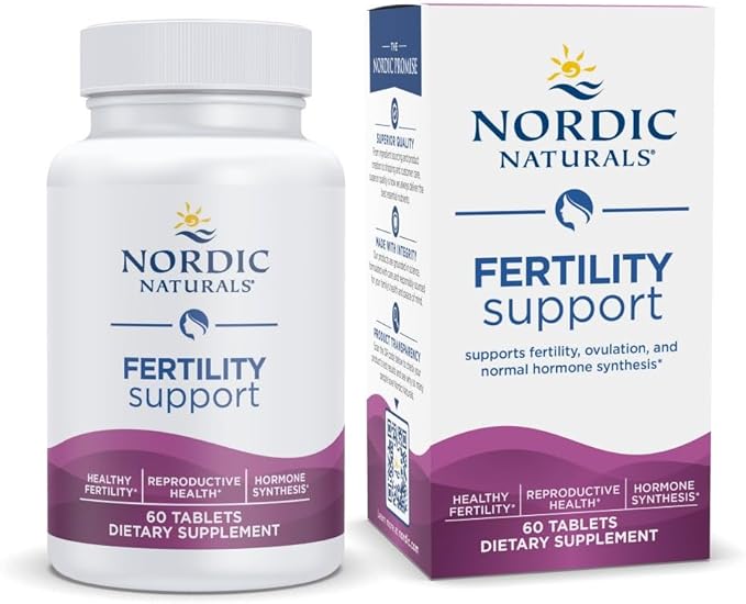 Nordic Naturals Fertility Support - Unflavored - 60 Capsules - Women’s Fertility Supplement for Hormone & Ovulation Support - Natural Vitamins & Minerals for Reproductive Support - 30 Servings