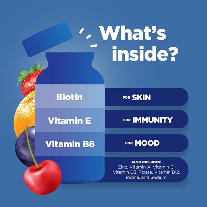 Natural Multivitamin for Men Gummies with Zinc - Men’s Multivitamin Gummy with Vitamin D C A & Biotin - Mens Multivitamins Gummies with Vitamin B6 & Vitamin B12 for Full Mens Health Supplement