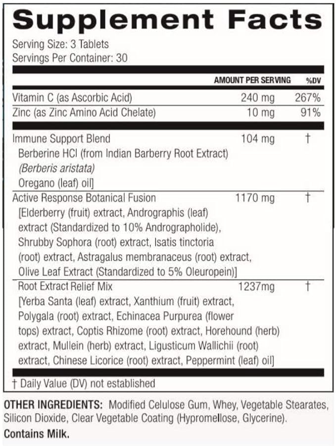 PALO Defense Wellness Formula Vitamins & Herbal Blend - Immune System Support Supplement - with Elderberry, Vitamin C, Zinc, Echinacea, Astragalus, Andrographis— 90 Tabs