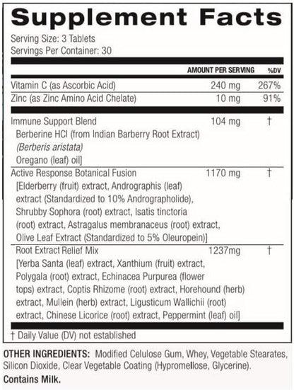 PALO Defense Wellness Formula Vitamins & Herbal Blend - Immune System Support Supplement - with Elderberry, Vitamin C, Zinc, Echinacea, Astragalus, Andrographis— 90 Tabs
