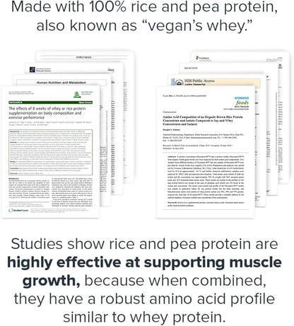 LEGION Plant+ Vegan Protein Powder, Vanilla - Rice and Pea, Plant Based Protein Blend. Gluten Free, GMO Free, Naturally Sweetened and Flavored, 20 Servings (Vanilla)