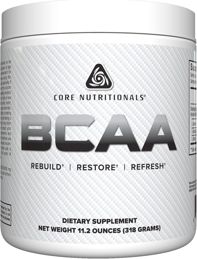 Core Nutritionals BCAA, Increases Skeletal Muscle Protein Synthesis, 5 Grams, 60 Servings