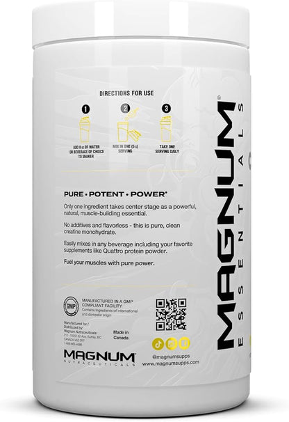 Magnum Nutraceuticals Micronized Creatine 100 – 80 Servings, High-Purity & Fast-Absorbing Creatine Monohydrate for Strength, Endurance & Muscle Growth