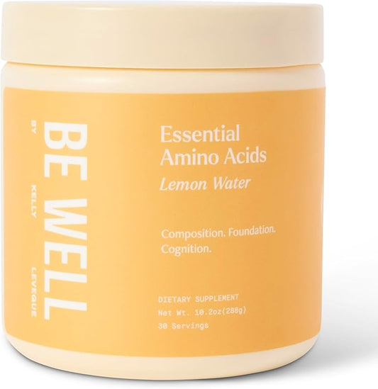 Be Well by Kelly LeVeque Essential Amino Acids Lemon Water Plant-Based Powder