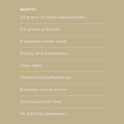 Possible Protein Powder Vanilla Bean - 20g of Vegan, Plant-Based Protein Mix - Non-GMO, Non-Dairy, Gluten-Free - 3.5g of BCAAs - 9 Essential Amino Acids - 15-Day Supply - 1 Bag, 15 Servings