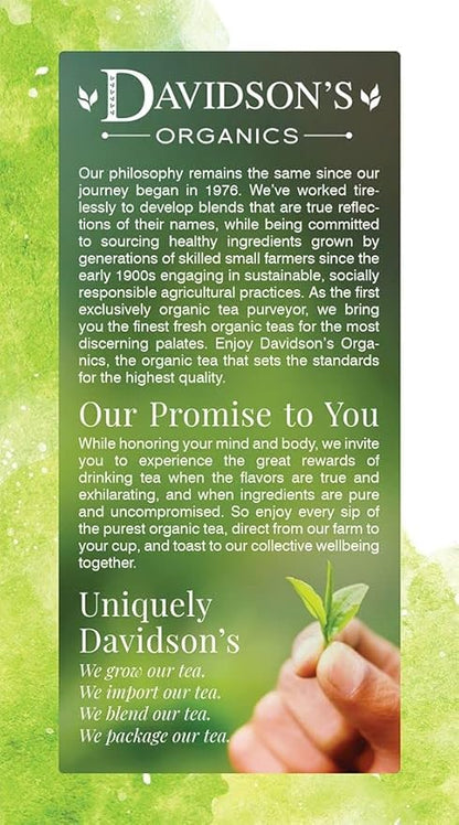 Davidson's Organics, Ayurvedic Infusions, Detox, 25-count Tea Bags, Pack of 6