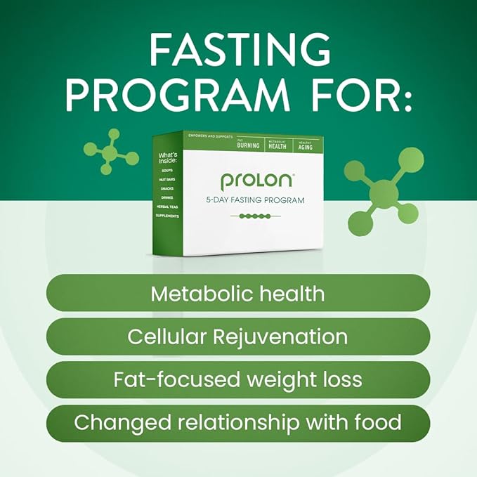 Prolon 5 Day Fasting Kit | Fasting Program for Women & Men | Developed to Not Break Your Fast | Low Calorie Pre Made Meals & Snacks | Plant Based Ingredients for Diet Support | Version 3 Kit