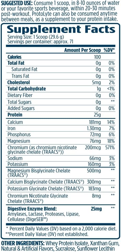 VMI Sports ProtoLyte Whey Isolate Protein Powder, Vanilla Cake Batter, 4.6 lbs