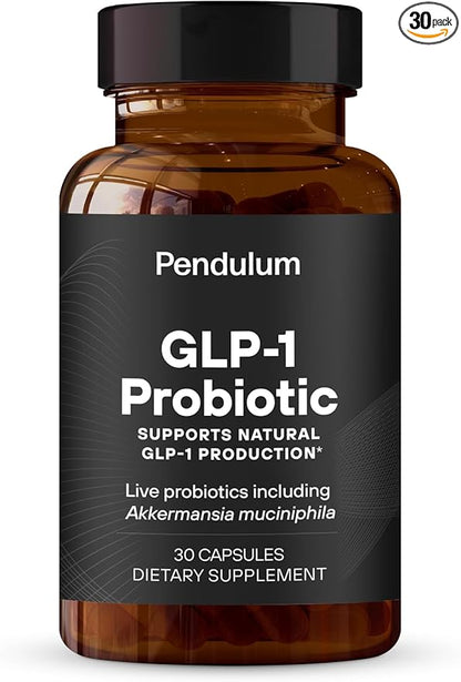 GLP-1 Probiotic - 500M AFU Multi-Strain Probiotic + Prebiotic, Naturally Support GLP-1 Production & Curb Appetite, Delayed Release, Third-Party Tested, for Men & Women (30 Capsules, 1-Pack)