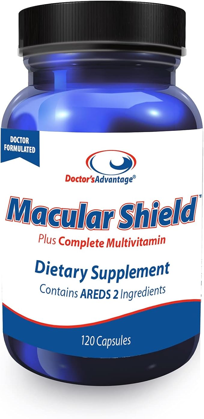 Doctor's Advantage Macular Shield Areds 2 Plus Complete Multivitamin - Eye Vitamins with Lutein & Zeaxanthin – Supports Healthier Macular Function and Comprehensive Eye Care – 120 Count