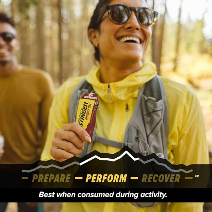 Honey Stinger Organic Acai Pomegranate Energy Gel | Gluten Free & Caffeine Free | For Exercise, Running and Performance | Sports Nutrition for Home & Gym, Pre and Mid Workout | 24 Pack, 26.4 Ounce