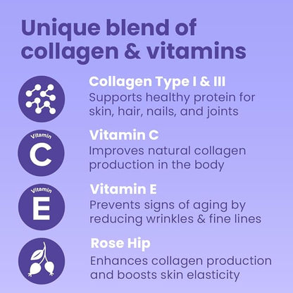 Sanar Naturals Collagen Pills with Vitamin C, E - for Hair, Skin, Nails, Joint Health, Reduce Wrinkles - Hydrolyzed Collagen for Women & Men, Collagen Supplement, 150 Capsules