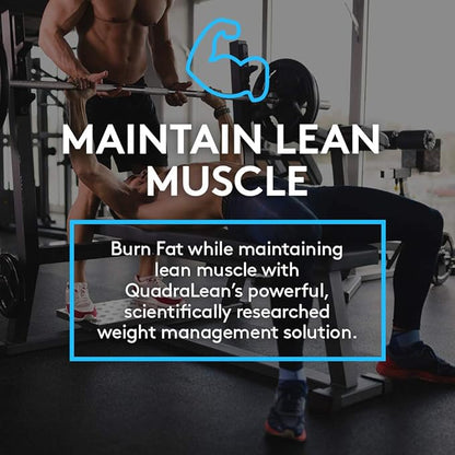 RSP Nutrition QuadraLean - Stimulant Free Weight Management, Metabolism Booster, Energy & Appetite Support - CLA, L-Carnitine, Green Tea Extract, Non-Stim Formula, 50 Serv (Packaging May Vary)