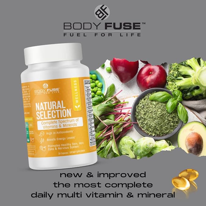 Natural Selection Multi-Vitamin | Immune Support & Antioxidant Cell Protection | Gelcap 30 Servings