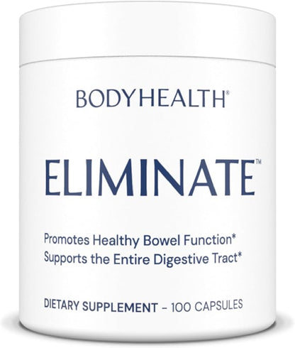 BodyHealth Intestinal Cleanse - Eliminate, Colon Cleanser Detox, Gentle Laxative Pills and Bowel Flush Constipation Relief for Adults, Body Cleanse for Colon Health and Clean Gut (100 Capsules)