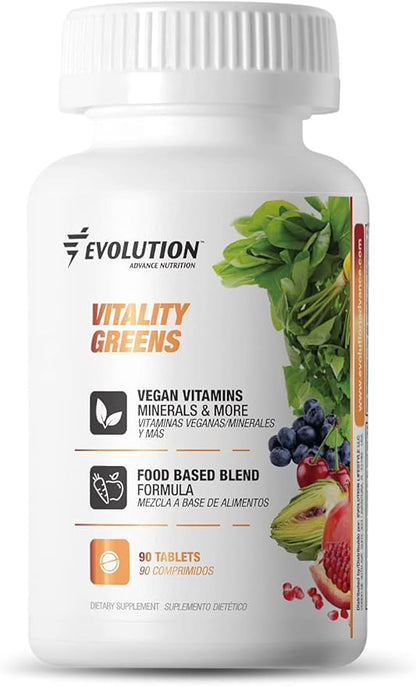Evolution Advance Nutrition Vitality Green, 90 Tablets – Fruit and Veggie Supplement, Rich in Vitamins and Minerals – Vegan