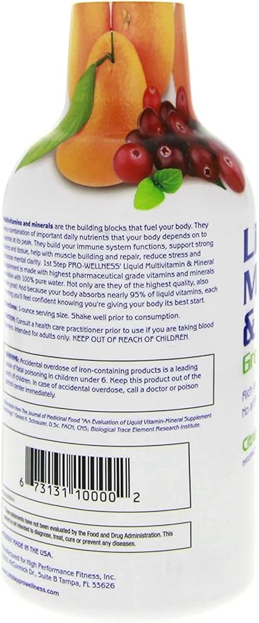Liquid Multivitamin & Mineral Citrus Burst 16 fl oz (1 pt) 473 ml