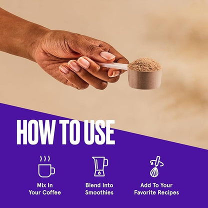 Bulletproof Chocolate Collagen Protein Powder with MCT Oil, 19g Protein, 17.6 Oz, Collagen Peptides and Amino Acids for Healthy Skin, Bones and Joints