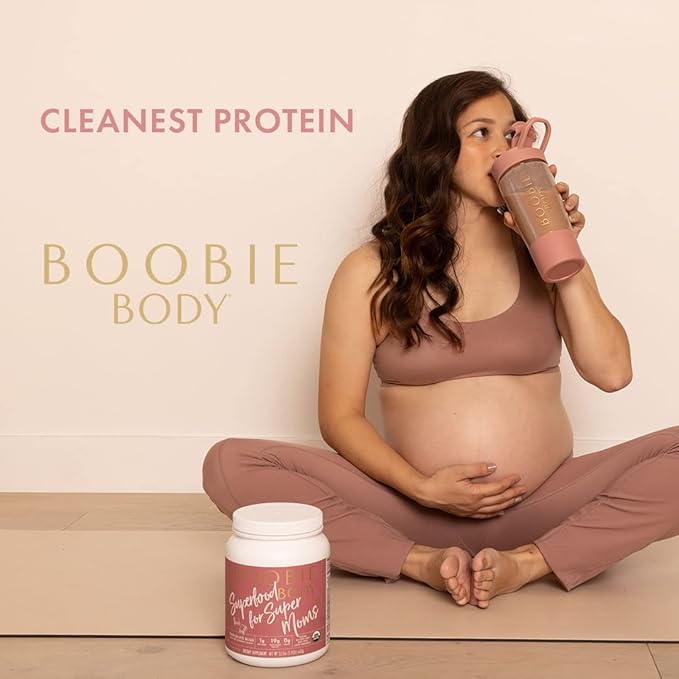 Boobie Body Superfood Protein Meal Replacement Shake, Vanilla Chai Flavor | 19g Protein | Safe For Pregnancy, Lactation, & Motherhood | Organic, Vegan, Zero Sugar, 1 Tub (20.5 oz.)