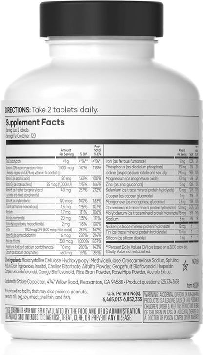 Shaklee - Vita-Lea® Women High-Potency Multivitamin & Multimineral for Women - Prenatal/Postnatal Support with 800 mcg Folic Acid, 200 mcg Iodine, 18 mg Iron - 240 Tablets