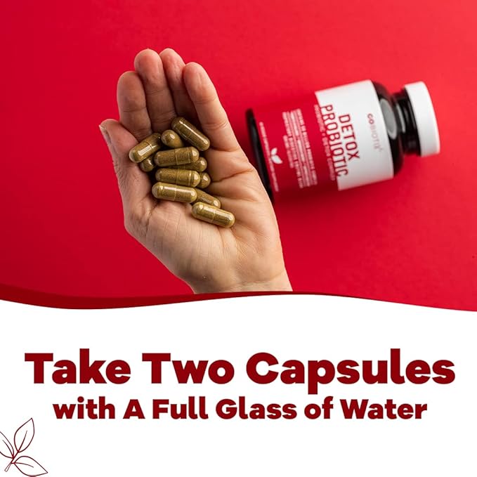 GOBIOTIX Probiotic Supplement with Digestive Enzymes - Detox and Digestive Health - Milk Thistle, Turmeric, and Dandelion Root for Gut Health - 50 Billion CFU - 60 Capsules