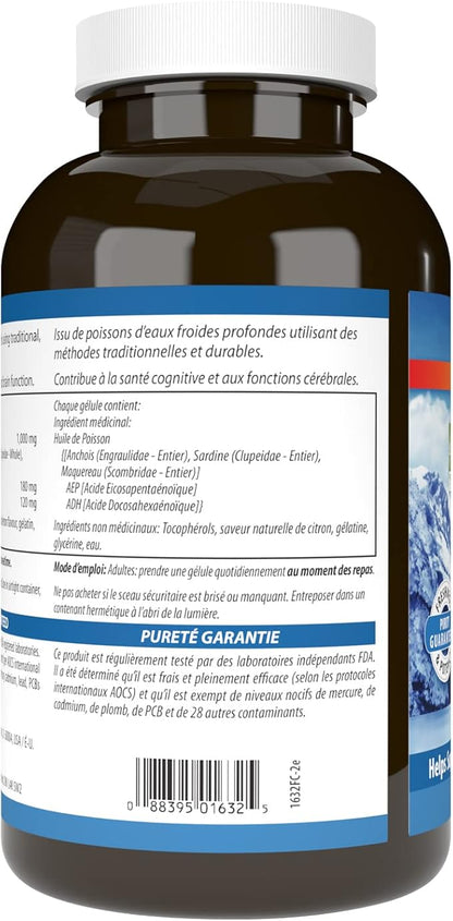 Carlson - Super DHA Gems, 500 mg DHA Supplements, 640 mg Fatty Acids, Wild-Caught Norwegian Arctic Fish Oil Concentrate, Sustainably Sourced Nordic Fish Oil Capsules, 60+20 Softgels