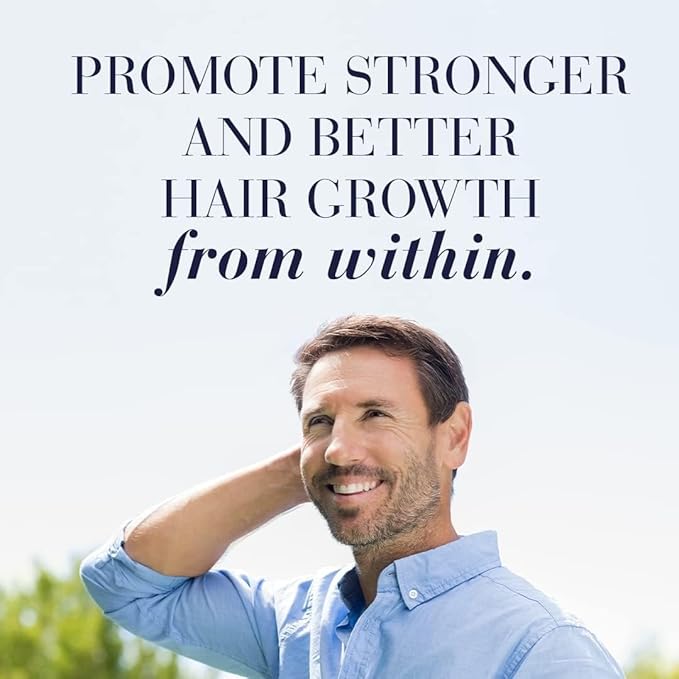 NEW NORDIC Hair GRO, Hair Growth Supplement, Biotin & Palm Fruit Extract Tocotrienols for Natural Regrowth, for Men and Women, 60 Count (Pack of 3)