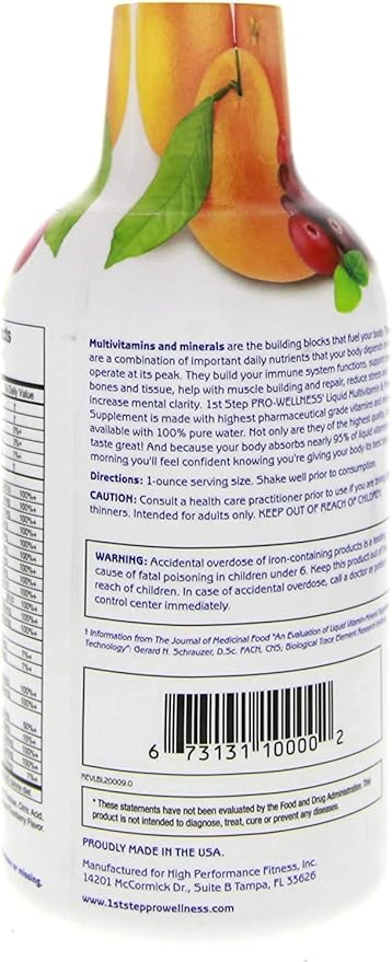 Liquid Multivitamin & Mineral Citrus Burst 16 fl oz (1 pt) 473 ml