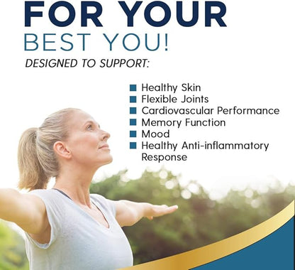 Nature's Life The Total EFA Fish Oil w/Organic Flaxseed & Borage Oils | 1200 mg | Skin, Heart & Memory | 180 Softgels