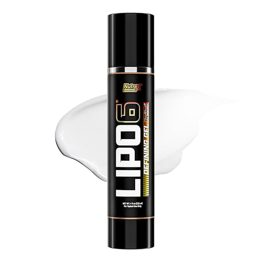 Lipo 6 Defining Gel - Fast Acting Cream for Men & Women | Anti Cellulite | Targets Stubborn Areas | Promotes Toning & Firming | Enhances Workout Efficiency, Heat Thermogenic Effect | 4 oz