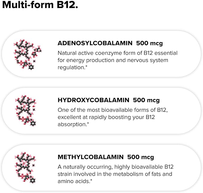 Complement Bundle- Vegan Multivitamin (90 Capsules) & Triple B12 Spray (60 Servings) - Complete Nutrition with Omega 3, Vitamins D3 K2, Zinc, Magnesium & Raspberry- Flavored B12 for Energy & Health