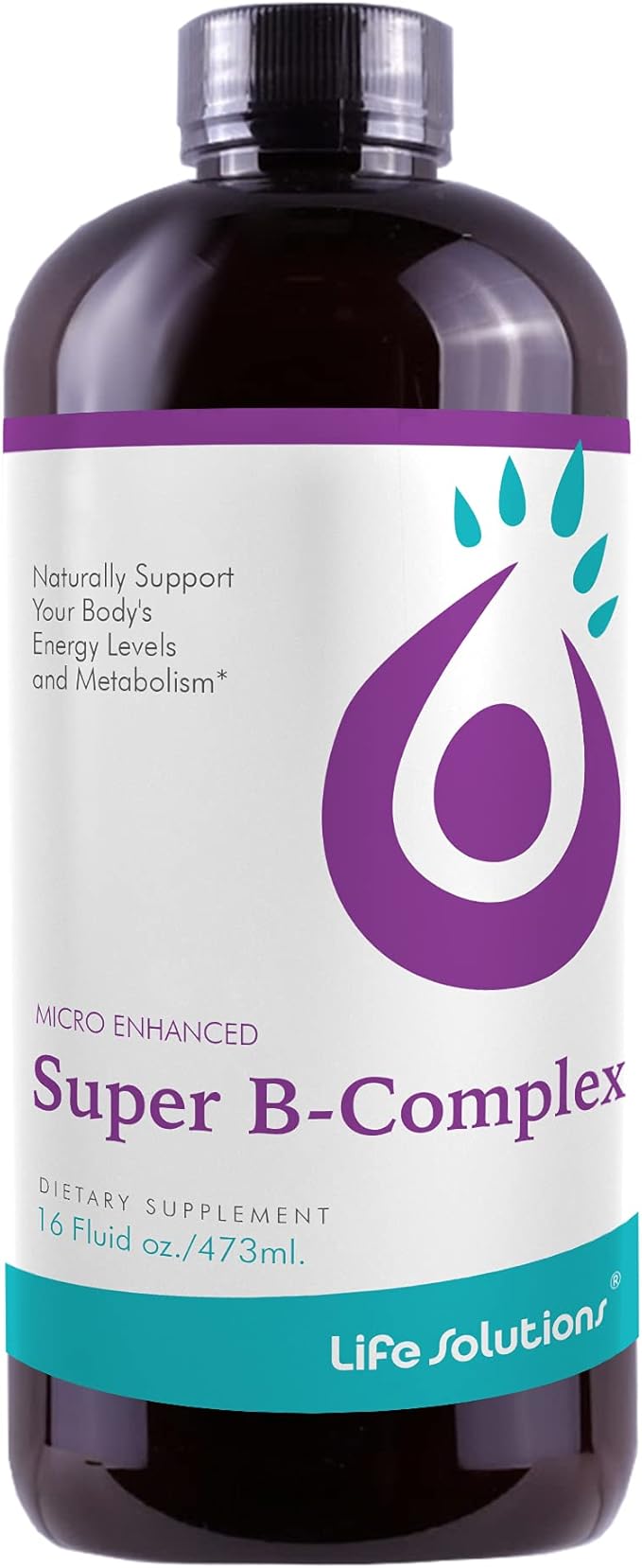 Liquid Super B-Complex - 16 Oz. Naturally Support Your Body's Energy Levels and Metabolism