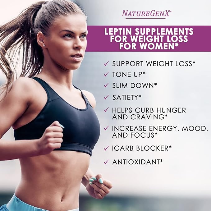 LeptinXT - Leptin Supplements for Weight Loss for Women, Healthy Fat Burner Pills, Advanced Strength Fat Burners for Women Weight Loss, Ideal Womens Fat Burner & Diet Pills, 60 Ct.