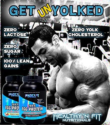 Healthy N Fit 100% EGG PROTEIN- Banana (2lb): 100% Egg White Protein PLUS Natural Peptides. Naturally Sweetened, Keto, Paleo Friendly