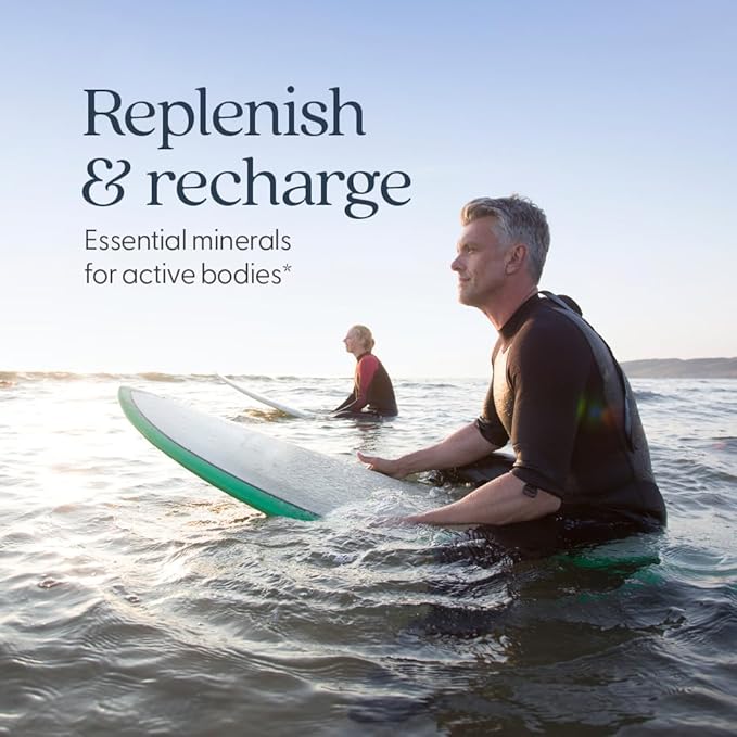 New Chapter Magnesium-Selenium-Zinc Supplement for Active Bodies, Bounce Back After Exercise with Muscle Support Minerals + Hydrating Electrolytes, 325 mg Magnesium in One-Daily Tablet, 30 Count