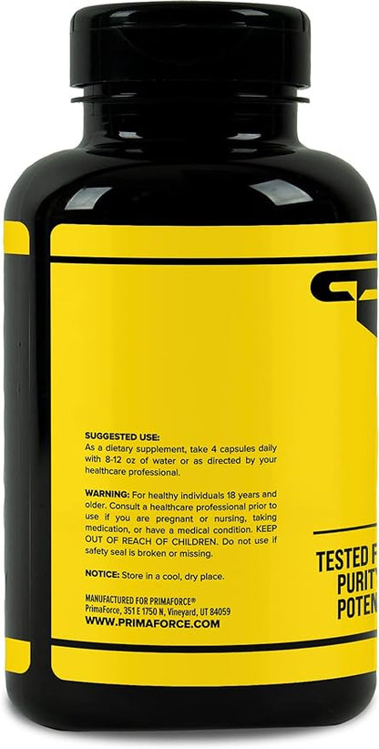 Primaforce Creatine Monohydrate Capsules - 240 Capsules, 3,000mg per Serving, Gluten Free and Non-GMO