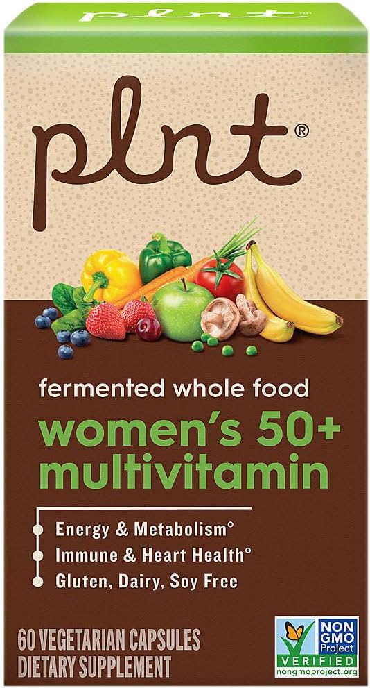Fermented Whole Food WomenaTMs 50+ Multivitamin (60 Vegetarian Capsules)