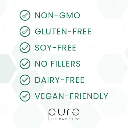 Pure TheraPro Rx Bio Boron, 30mg/Capsule, 90 Capsules, Bororganic Glycine Boron Supplements for Men & Women, Vegan Mineral Supplements for Bones, Cardiovascular Function & Immunity Support