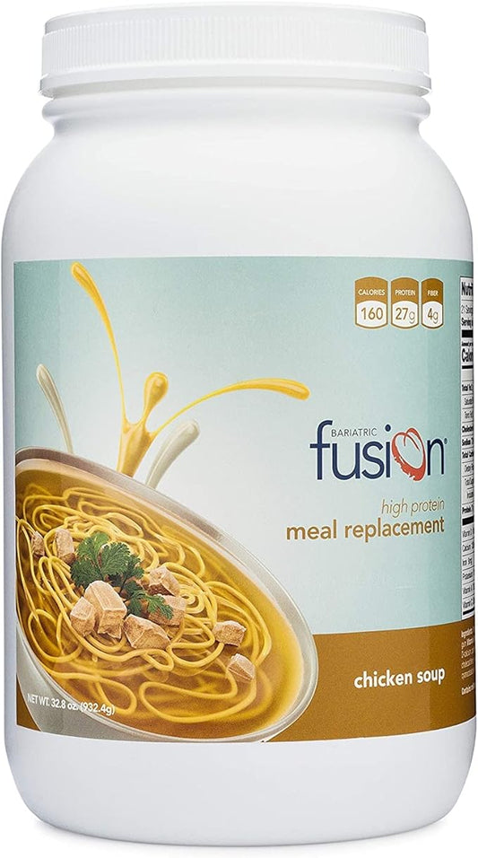 Bariatric Fusion Chicken Soup Meal Replacement 27g Protein Powder, 21 Serving Tub for Bariatric Surgery Patients Including Gastric Bypass and Sleeve Gastrectomy - No Gluten, Aspartame or Sugar
