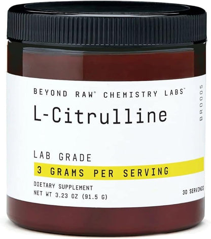 BEYOND RAW Chemistry Labs L-Citrulline Powder | Supports Peak Performance | 30 Servings