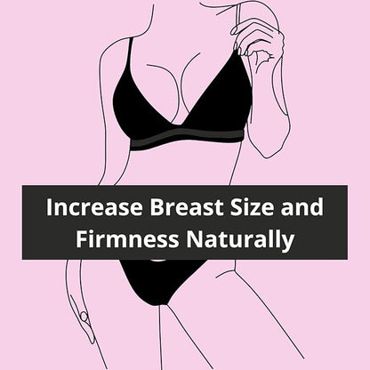 Natural Breast Enhancement Pills for Women & Men – Fast Acting, Vegan Formula for Fuller, Perkier Breasts – 100% Herbal Ingredients for Growth & Firmness – 60 Capsules