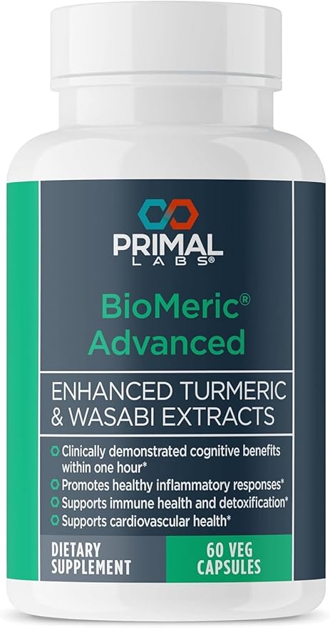 BioMeric Advanced - with Turmeric Curcumin and Wasabi Extracts - 60 Capsules